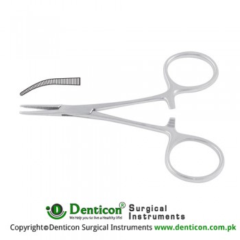 Micro-Mosquito Haemostatic Forcep Curved Stainless Steel, 9.5 cm - 3 3/4"